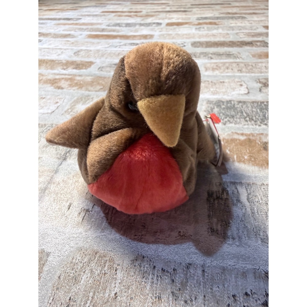 Ty Beanie Baby Early the Robin 1997 Red Breasted Bird Plush Collectible with Tag